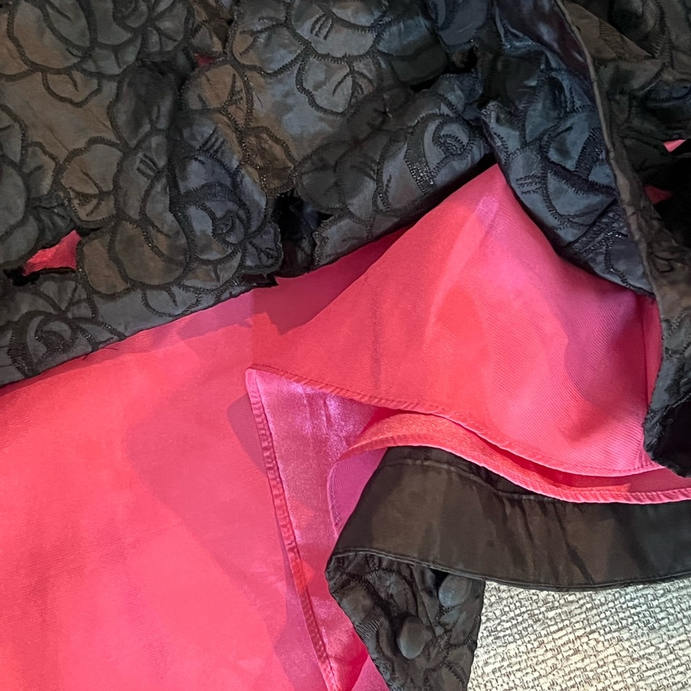 Betsey Johnson Vintage Y2K Black Evening Dress with Pink Lining - Picture 12 of 15
